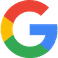Google logo: colorful letters G in red, yellow, blue, and green.